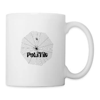 Politik spinnen - Spinne - Doppeldeutig - Tasse - Weiß - Rechts