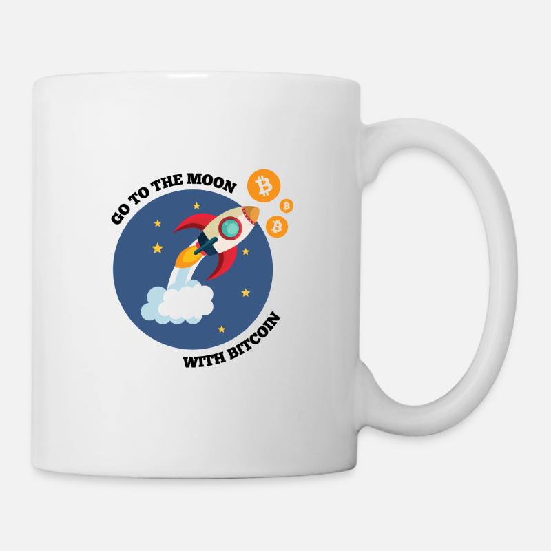 blockchain Bitcoin bull run - Mug blanc - blanc