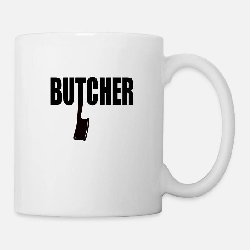 Boucher boucher boucher - Mug blanc - blanc