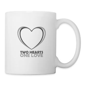 Two Hearts One Love - dark - Mug - white - Right