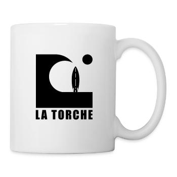 La Torche Vague Planche de surf - Mug blanc - blanc - Droite