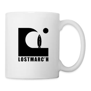 Lostmarc'h Vague Planche de surf Soleil - Mug blanc - blanc - Droite