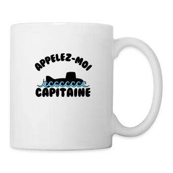Appelez moi capitaine - Mug blanc - blanc - Droite