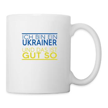 UKRAINE "Ukrainer" slava ukraini - Tasse - Weiß - Rechts