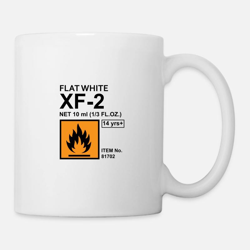 Flat White Color Label - Mug - white