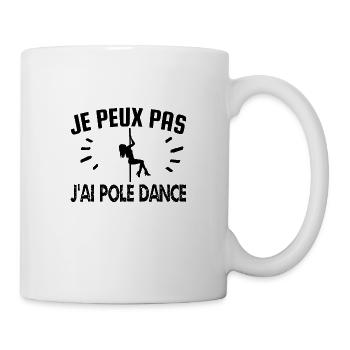 je peux pas j'ai pole dance - Mug blanc - blanc - Droite
