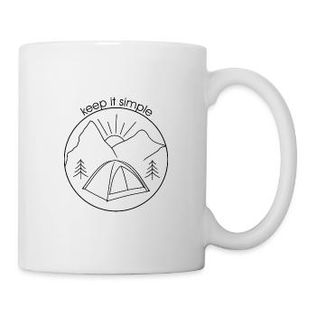 Keep it simple (black version) - Mug - white - Right