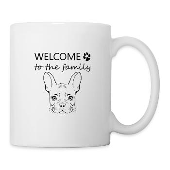 Bienvenue dans la famille (French Bulldog) - Mug blanc - blanc - Droite