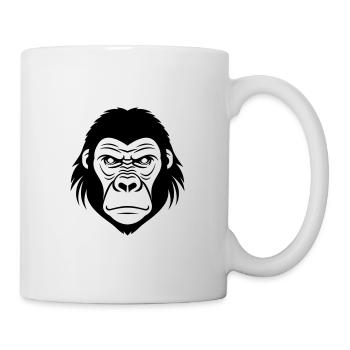 Gorille - Mug blanc - blanc - Droite