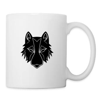 Loup - Mug blanc - blanc - Droite