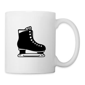 patin à glace - Mug blanc - blanc - Droite