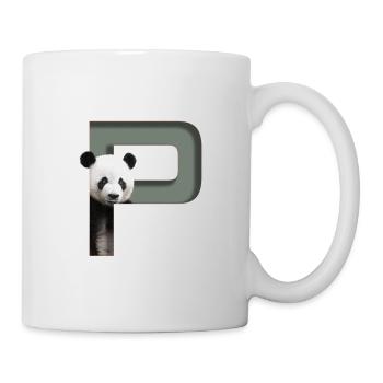 Alphabet, letter P, Panda - Mug - white - Right