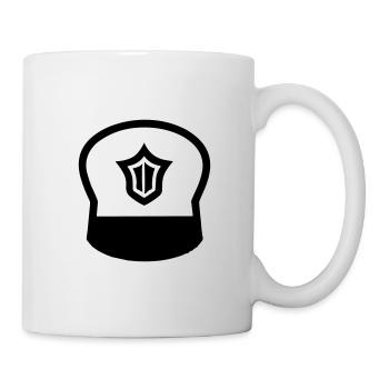 Police helmet - Mug - white - Right