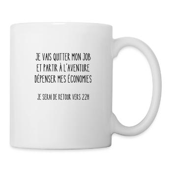 je vais quitter mon job - Mug blanc - blanc - Droite