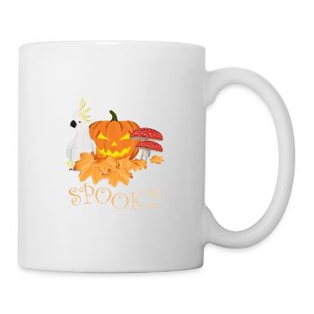 Cacatoès Birdwatcher Halloween Spooky - Mug blanc - blanc - Droite