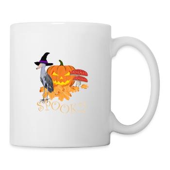 Schuhschnabel Vogel Halloween Spooky - Tasse - Weiß - Rechts