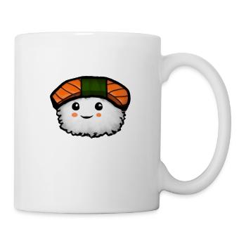 Kunstvolles Sushi mit Lachs - Tasse - Weiß - Rechts