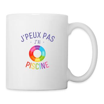 J Peux PAs J Ai Piscine - Mug blanc - blanc - Droite