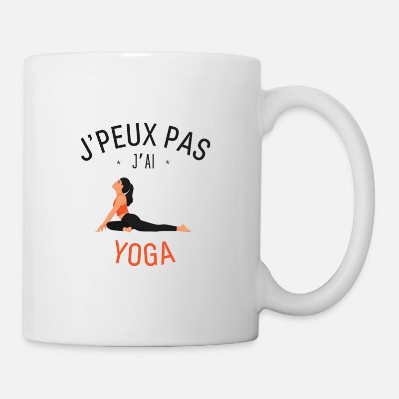 J'peux pas j'ai Yoga - Mug blanc - blanc