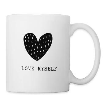 Chemise Self Love pour femmes - Mug blanc - blanc - Droite