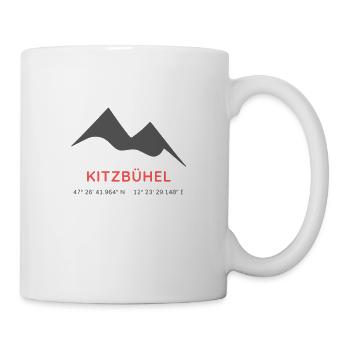 Minimalistisches Kitzbühel-Logo - Tasse - Weiß - Rechts