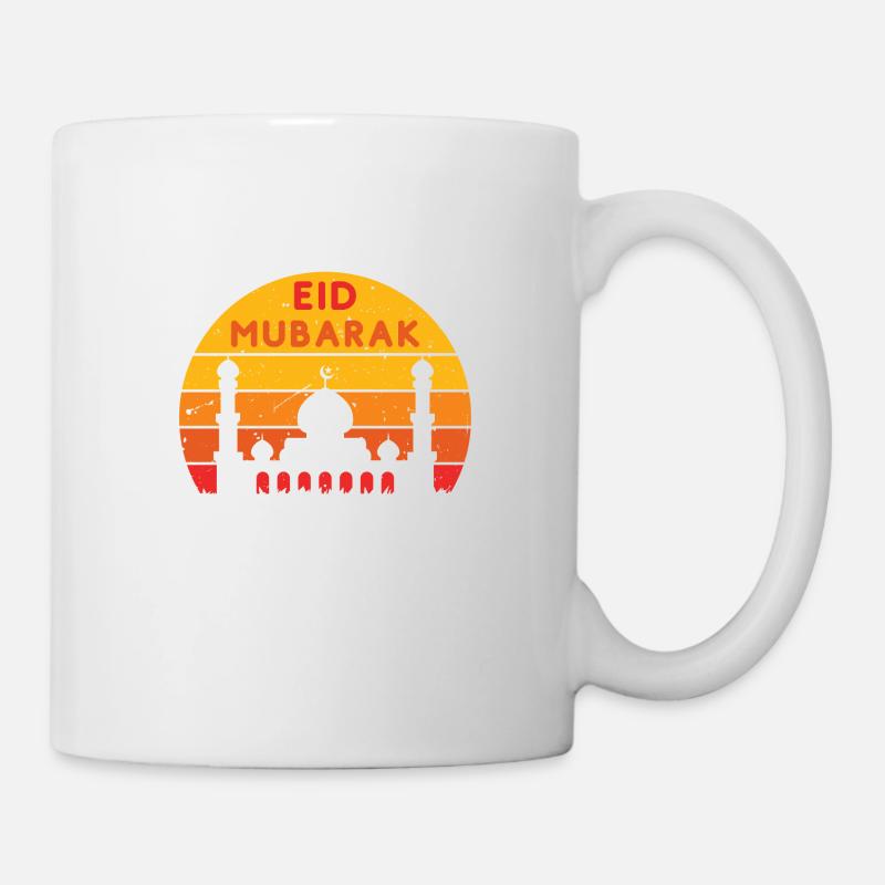 Ramadan Eid Mubarak Sunset Colors - Mug - white