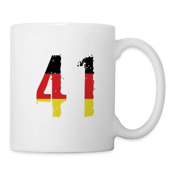 Maillot 41 Numéro Allemagne - Mug blanc - blanc - Droite