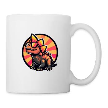 Dinosaurier stegosaurus Sommer - Tasse - Weiß - Rechts