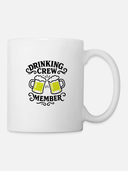 Drinking Crew Bier - Tasse - Weiß