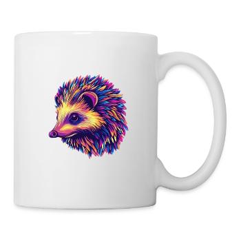Igel Bunt - Tasse - Weiß - Rechts