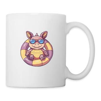 Gürteltier Comic Cool - Tasse - Weiß - Rechts
