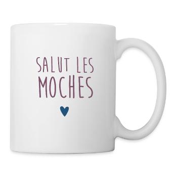 salut les moches - Mug blanc - blanc - Droite