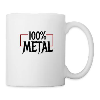 100 Heavy Metal - Tasse - Weiß - Rechts