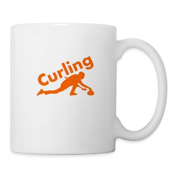 curling - Mug blanc - blanc - Droite