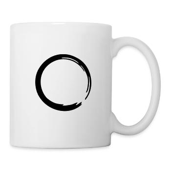 Enso Zen Kreis Symbol Yoga Buddhismus Japan - Tasse - Weiß - Rechts