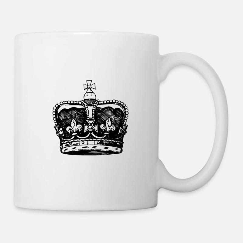 Crown King Queen Queen King Royal - Mug - white