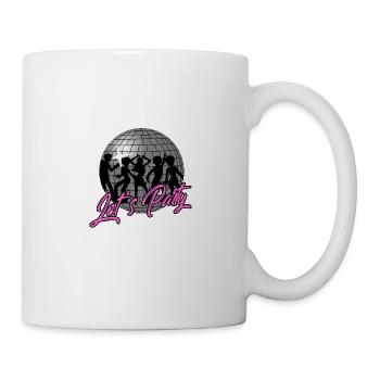 Let's Party 70s disco ball disco - Mug blanc - blanc - Droite