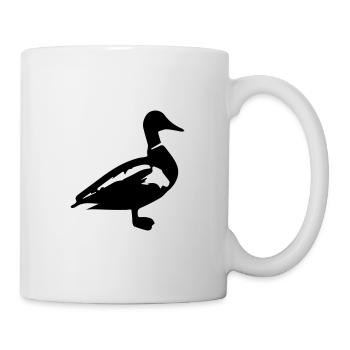 Ente Erpel Stockente - Tasse - Weiß - Rechts
