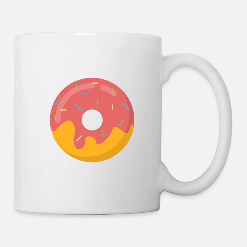 Donut, nourriture - Mug blanc - blanc