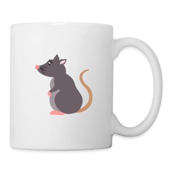 Ratte - Tasse - Weiß - Rechts