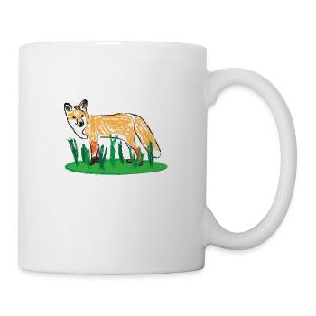 Renard rouge / Red Fox Design I - Mug blanc - blanc - Droite