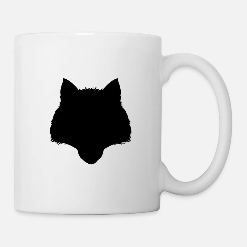 Loup - Mug blanc - blanc