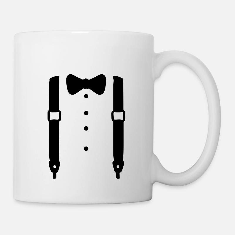Bretelles - Mug blanc - blanc