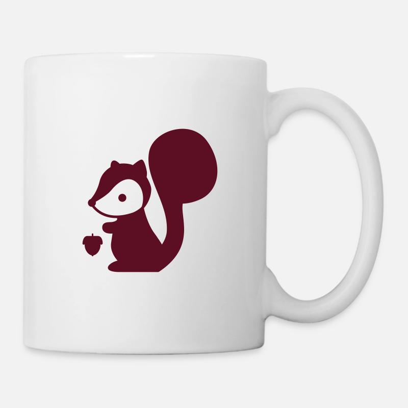 Eichhörnchen - Tasse - Weiß
