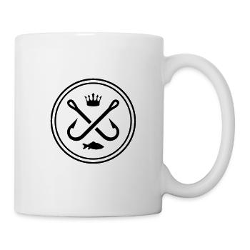 hameçon symbole pêche pêche - Mug blanc - blanc - Droite