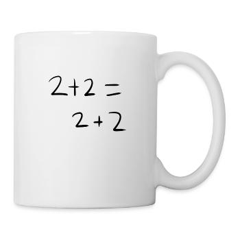 Mathématiques Maths - Mug blanc - blanc - Droite