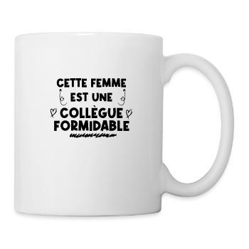 Cette femme est une collègue formidable - Mug blanc - blanc - Droite