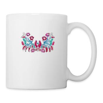 hungarian flowers,tendrils,floral,pink,flowers - Mug - white - Right