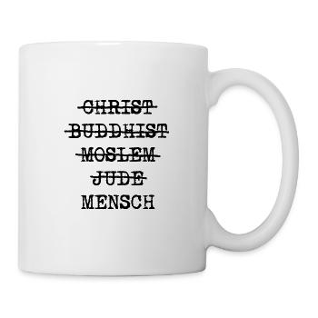 Mensch - Tasse - Weiß - Rechts