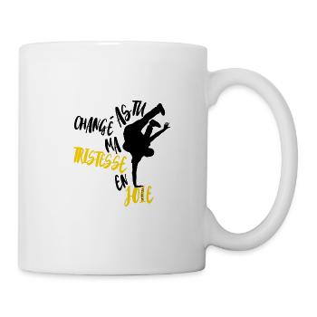 Tu as changé ma tristesse en joie - Ps/30:11 - Mug blanc - blanc - Droite